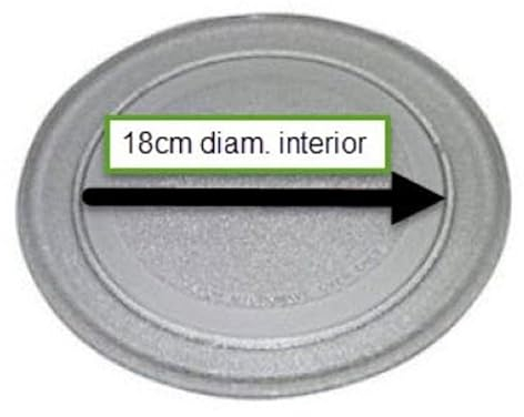 REPORSHOP - Plato Microondas LG Severing Fagor 245mm Liso 3390W1G005A