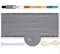 MEEYI Brise Vue occultant 60x1200cm Balcon De Paravent Confidentialité Opaque Protection UV, Résistant aux déchirures, Intempéries, avec Oeillets, Attaches de câble et Cordons Gris