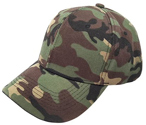 Baseballkappen,Camouflage Baseball Cap Adjustable Taktisch Baseballmütze für Camping Paintball Jagd Camping Wandern Schießen Jungle Forest Sport im Freien Unisex