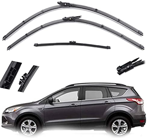 REXGEL 3 Stück Auto Front Heckscheibe Scheibenwischer Set 28+28+11 Für Ford Für Kuga Für Escape 2013 2014 2015 2016 2017 2018 2019 Scheibenwischer