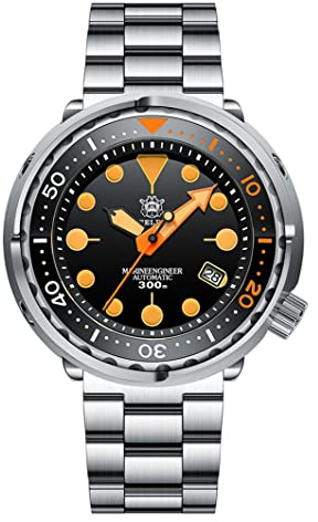 Steeldive SD1975V Zweifarbige Keramik-Lünette Taucheruhr Orange leuchtend Edelstahl NH35 automatische Herren-Tauchuhr (Stahlarmband), Stahlarmband, modern, Stahlarmband, Modern