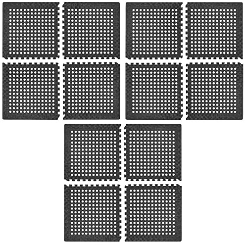 Preiswert&Gut 12 x Bodenschutzmatte 60 x 60 Pool Puzzlematte Bodenschutz Schutzmatte Vorzelt