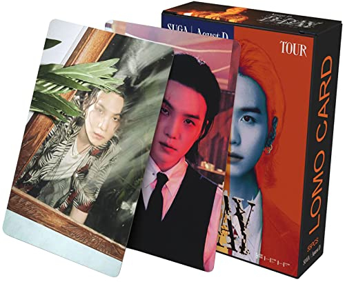 KPOPBP D-Day Solo Album Agust D Photocards Kpop Lomo Card Set Merchandise Geschenk für Fans Jungen und Mädchen