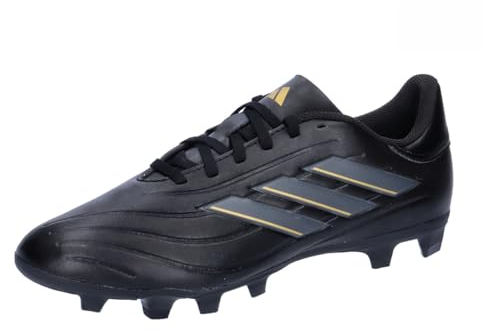 adidas Copa Pure II Club Football Boots Flexible Ground, Botas de fútbol Unisex Adulto, Core Black/Carbon/Gold Met, 44 2/3 EU