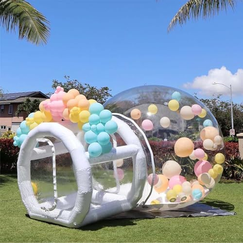 MAYFABD Aufblasbares Dome Bubble House Star Bubble Dome Clear Dome Balloon Artist FüR Campingzelt Hochzeit Geburtstagsfeier Luftpumpe Transparente Aufblasbare Kuppel für Party,5m