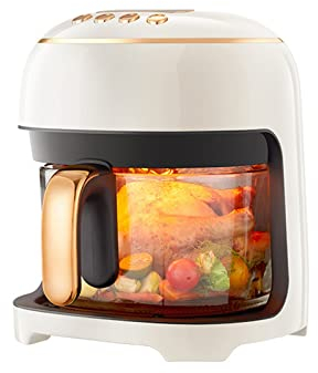 Friggitrice ad Aria - Forno Elettrico Multifunzione Touch Forno Caldo Senza Olio, Friggitrice ad Aria da 1200 W con 10 Preimpostazioni, Spegnimento Automatico, Cestello Antiaderente in Vetro, amb
