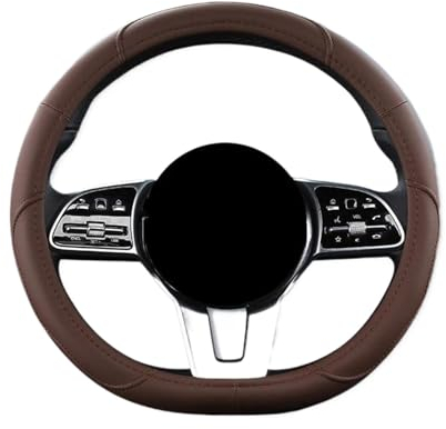 Lenkradhüllen Auto-Anti-Rutsch-Lenkradbezug Auto-Lenkrad-Schutzhülle Modischer Stil 38 cm Universell Auto Lenkradbezug (Color : Type D Coffee)