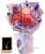 Konservierte Frische Lila Rose Blumen Blumenstrauß - mit Halskette 100 Sprachen Liebe Muttertagsgeschenk, Echtes Blumenarrangement für die Lieferung Prime, Geschenk für sie:Geburtstag Weihnachten