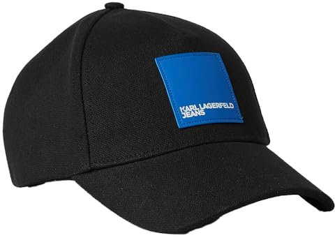 KARL LAGERFELD JEANS Men's, Box Logo Cap, Schwarz, One Size