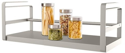 YTGOCN Cesto portaoggetti sotto la mensola, portaoggetti inferiore - Spezie in metallo da appendere sotto l'armadietto, cestini di stoccaggio telescopico per armadi da cucina bagno dispensa