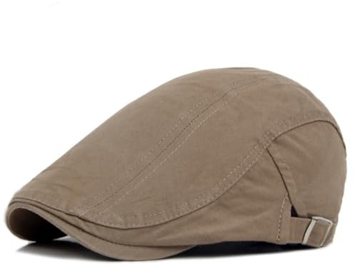 BUDUBIBI Baumwolle Baskenmütze Flatcap Herren Sommer Schirmmütze Zeitungsjunge Hut,Damen Schiebermütze Herren Sommer Hut Verstellbare Cabbie Barette Kappe