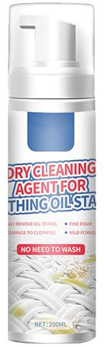 KOAHDE Dry Stain Remover for Clothes,Dry Cleaning Spray,Dry Stain Remover Cleaning Fluid Agent for Laundry,Clothes Spot Dry Cleaner,Oil Stain Dry Cleaning Agent for Clothing,Dry Spot Cleaner,1PC