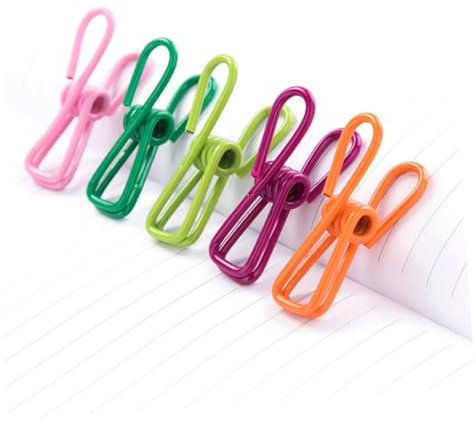 Amosfun Lot de 70 Pinces À Linge en Métal pour Courtepointe Non Toxiques pour sous-vêtements Chaussettes Tapis Serviettes Jeans Et Pantalons