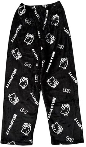 Btofellin Pantaloni Natalizi da Donna Pigiama Donna Invernale Pigiami da Y2k Cotone Animé Kawaii Pantaloni da Salotto per Le Feste di Natale