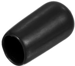 QUARKZMAN 15Pcs Embouts en Caoutchouc 5/16(8mm) ID Embout Rond en Vinyle pour Vis de Protection de Filetage Noir