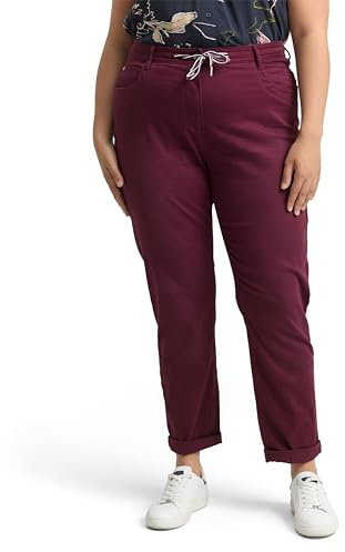 TOM TAILOR Damen Plussize Tapered Relaxed Hose mit Kordelzug