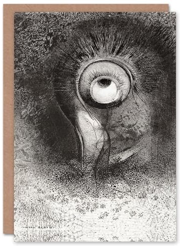 Artery8 Odilon Redon Art Card First Vision Attempted by the Flower