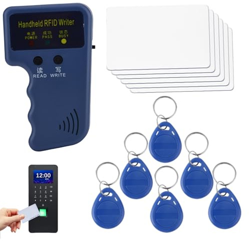 Fob Copier – Hand-Klongerät mit beschreibbaren Tags | Tragbarer 125 kHz ID-Scanner und Lesegerät | Zugangskartenkopierer für Sicherheitssysteme, Türen, Einstiegsgebrauch