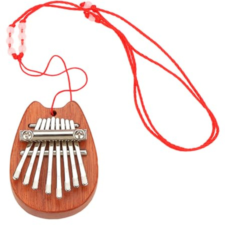 PRETYZOOM Holz kalimba Daumenklavier Fingerklavier Tragbares Musikinstrument Melodisches Thumb Piano für Geschenk mit Natürlichem Klang und Präziser Stimmung