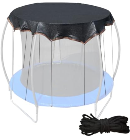 ARSBORUI Trampolin Überdachung Abdeckung, Ø 183 244 305 366 427 cm Trampolin Sonnenschutz Abdeckung, UV-Beständige Sonnensegel, Trampolin Zubehör für Lantern/K-ürbis Trampolin