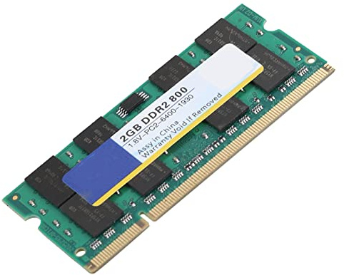 Yosoo Health Gear DDR2 Laptop RAM-Speicher, 800 MHz 2 GB PC2 6400 Upgrade für Notebook, Kompatibel mit Mehreren Modellen