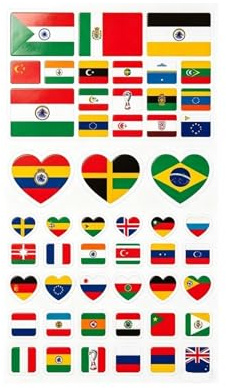 Temporäre Gesichts-Tattoos Mit Weltmeisterschaft-Nationalflagge, Wasserfeste Fußball-Fan-Herz-Lippen- Und Ovale Hautaufkleber For Sportveranstaltungen(CV)