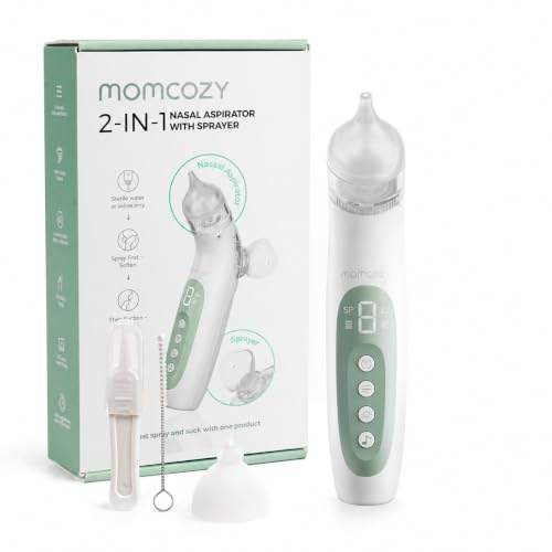 Momcozy BreezyClear™ 2-in-1 Electric Baby Nasal Aspirator with Spray