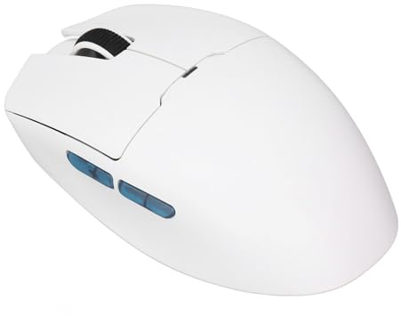 SALALIS Wireless Rechargeable Gaming Mouse Lightweight 3 Modes 400-26000 DPI Polling Rate for Laptop Computer