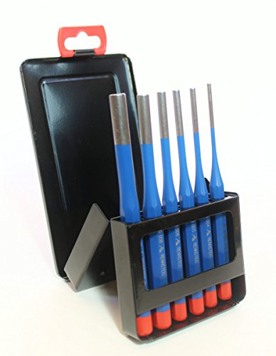 Rennsteig 425 160 0 Splinttreibersatz (Splinttreiber), 3,4,5,6,8,10mm, 8-Kant – Sicherheitsschlagkopf, lackiert - 4251600
