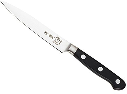 Mercer Culinary 5-Inch Utility Knife, Stainless Steel, 25x10x3 cm, Black
