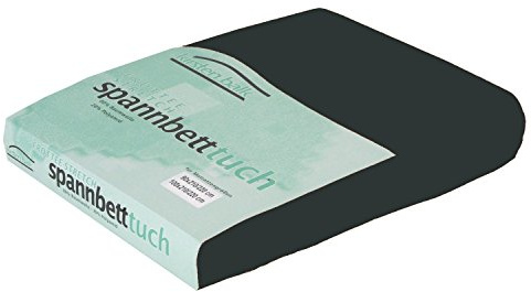 Kirsten Balk Q2 Frottee Exclusiv Spannbetttuch (Wasserbetten Spannbetttuch) 90x200 bis 100x200 cm 80% Baumwolle + 20% Polyamid super flauschige Oberfläche Farbe (75 Graphit)
