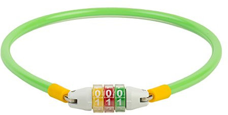 RFR Junior Fahrrad Zahlenschloss Kabelschloss grün/gelb