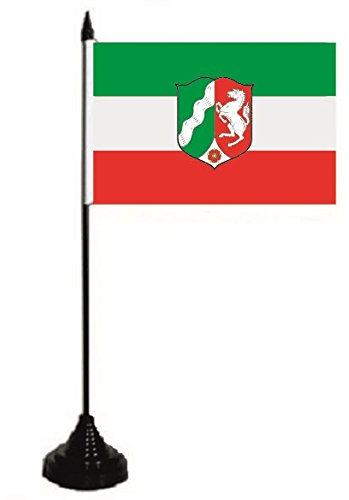 U24 Tischflagge Nordrhein-Westfalen NRW Flagge Fahne Tischfahne 10 x 15 cm