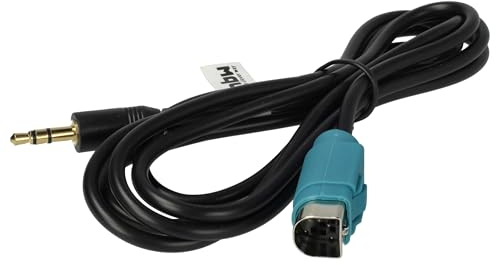 vhbw AUX Kabel KFZ Radio kompatibel mit Alpine CDE-9882Ri | CDE-9880R, CDE-9881R/RB, CDE-9874R/RR/RBi Auto, Autoradio (120 cm)
