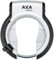 Axa Unisex – Erwachsene Defender Retractable Rahmenschloss, Silber/Schwarz, Einheitsgröße