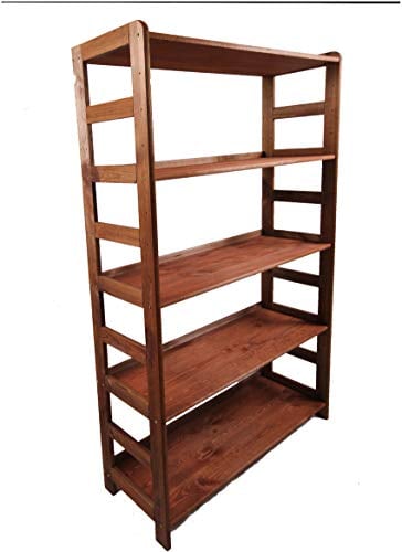 Lenmar HOLZREGAL Kiefer Massiv Regal Bücherregal Büroregal Modulregal BRAUN Gebeizt R-* 8 Varianten (R-09 BRAUN HxBxT 166x63x33 cm)