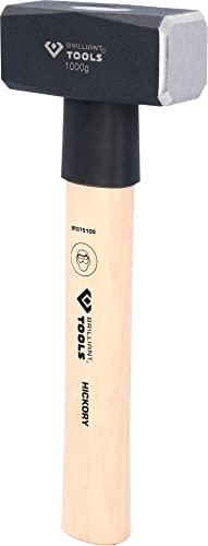 BRILLIANT TOOLS BT075100 Maceta con mango de nogal americano, 1000 g [Powered by KS TOOLS]