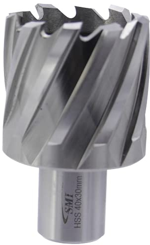SMI HSS Kernbohrer 40 mm Drm. Schnitttiefe 30 mm, Aufnahme 19 mm Weldonschaft