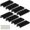 Rayong 8 Stück Schrankgriffe Möbelgriffe Schwarz Möbelgriff 80mm Küchengriffe Schrank Schublade Türgriff Stangengriff mit Schrauben für Schublade, Schrank, Möbel, Küche, Heimdekoration