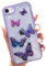 wzjgzdly Butterfly Bling Clear Case Compatible with iPhone 6 / iPhone 6s, Glitter Case for Women Cute Slim Soft Slip Resistant Protective Phone Cover for iPhone 6 / iPhone 6s (4.7 inch) - Purple