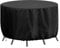 RICHIE Housse ronde imperméable pour meubles de jardin - Grande taille - 200 x 80 cm - Résistante au vent et aux UV - Noir