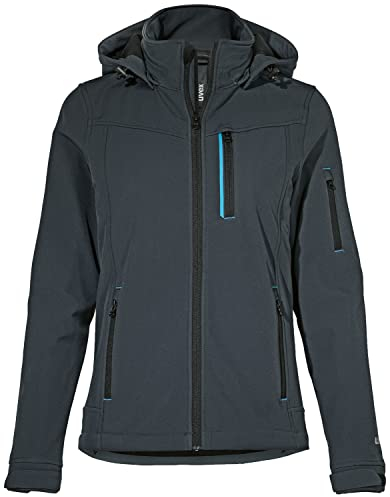 Uvex tune-up Softshell-Arbeitsjacke für Damen - Wasserabweisende Outdoorjacke - Blau - Gr. S