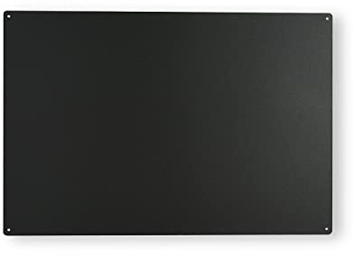 PRM ACCIAI - Lavagne Magnetiche di Design Antracite - Lavagna Magnetica Metallica Calamitata Grande da appendere al Muro - per Acciaio Scrivibile con Gessetti - A Forma di Rettangolo 56x38x0,10