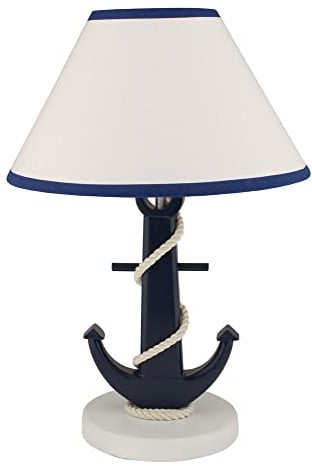 Sea-Club Lampe - Anker Schirmlampe Holz H=36cm Ø=25cm