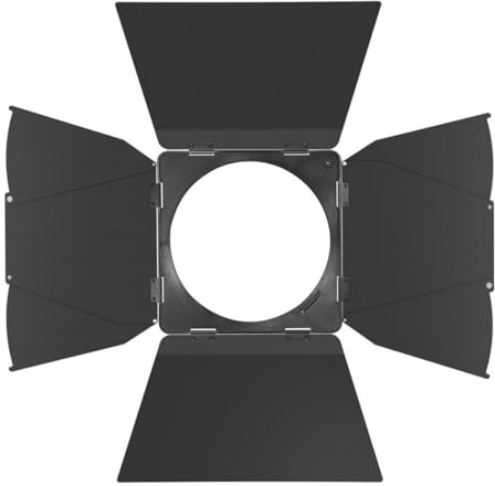 Godox LB-01 Barndoor für FLS8 20,3 cm Fresnel-Linse mit präziser Lichtformung, faltbarem Design und kompakter Größe (schwarz)