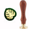 craspire Wachs-Siegel-Stempel Monstera Blätter Pflanze Siegelwachs-Stempelkopf Mit Universellem Holzgriff Für Einladungen, Karten, Flaschen, Geschenk, Geschäft, Danke, Scrapbooking-Dekor