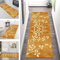 Teppich Läufer Lang Flur Küche rutschfest Teppichmatten Küchenläufer Modern waschbar Flurteppich 120X300CM Orange 3D Teppichläufer Küchenteppich Meterware Esszimmer Schlafzimmer Wohnzimmer Matten