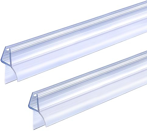 ITTISO Lot de 2 bandes d'étanchéité de 100 cm pour porte de douche de 4 mm/5 mm/6 mm d'épaisseur - Joint d'étanchéité de rechange pour porte de douche jusqu'à 12 mm