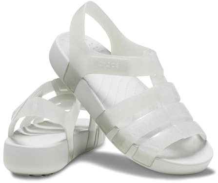 Crocs Isabella Glitter Kids Sandal 209836-0IC, Girl sandals, Grey, EU