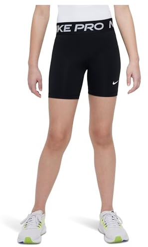 Nike Fille G NP DF 5in Short Shirt, Black/White, 14-15 Ans EU